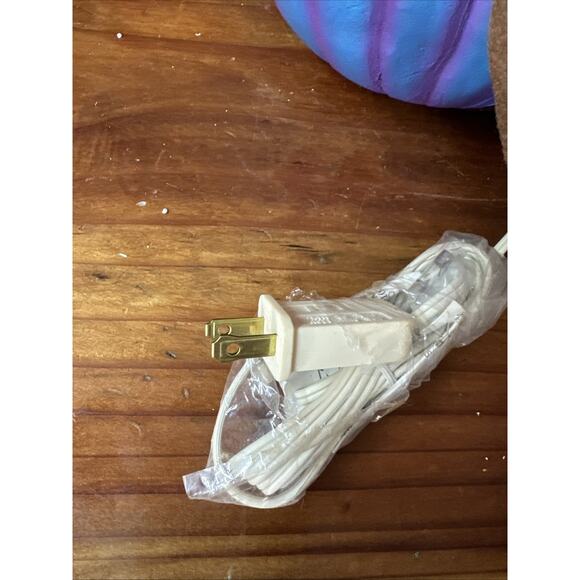 Vintage Trendmasters Blue Pumpkin Scarecrow Head Lighted - Picture 7 of 7